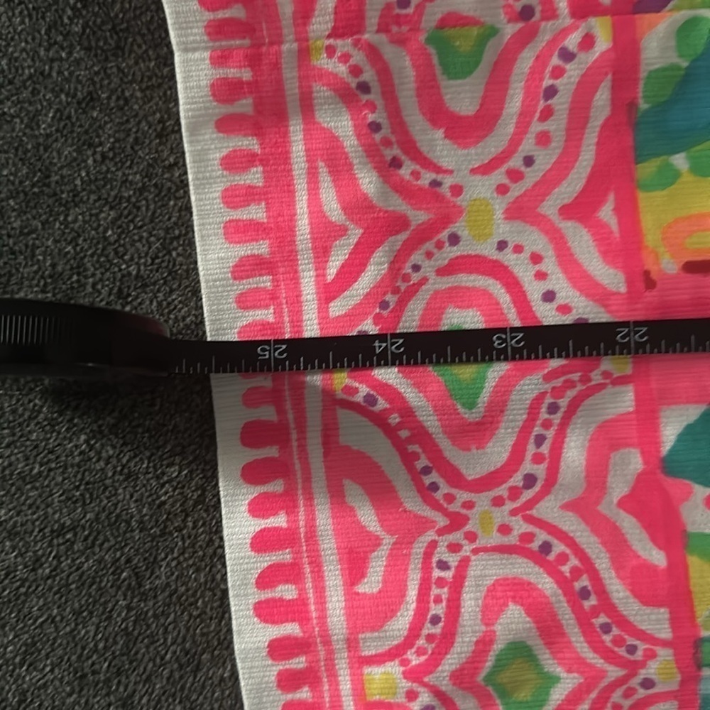 Lilly Pulitzer Shelli Serene Blue Big Escapade Engineered Tie Back 00 - Picture 7 of 8